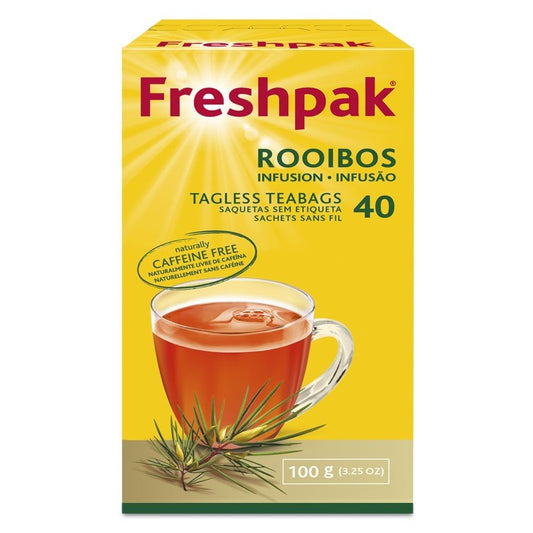 Freshpak ROOIBOS Tagless Tea Bags (Pack of 40 Bags) 100g