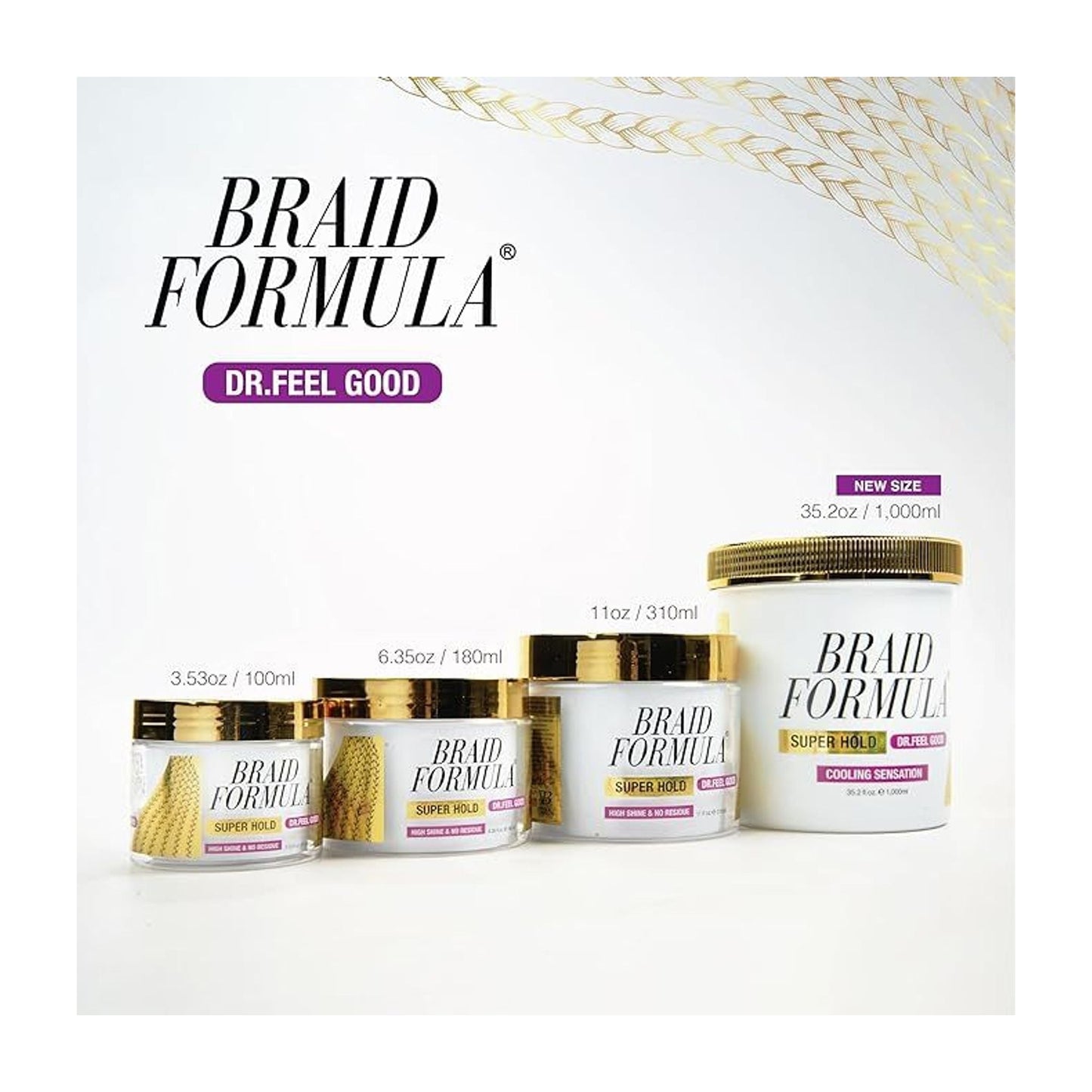 EBIN NEW YORK Braid Formula Dr. Feel Good Super Hold Gel | CC Hair & Beauty UK