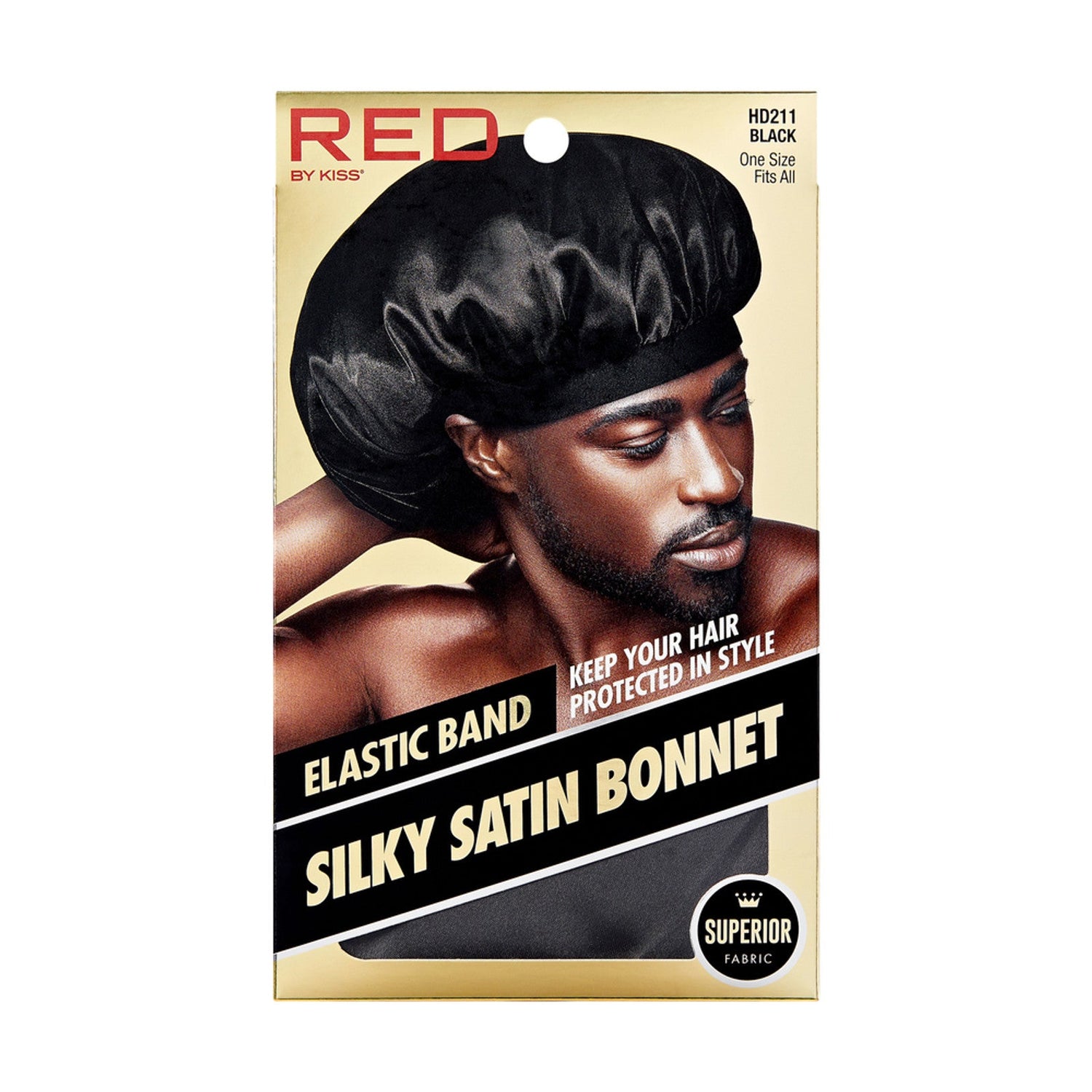 RED Mens Silky Satin Bonnet - product detail | CC Hair & Beauty
