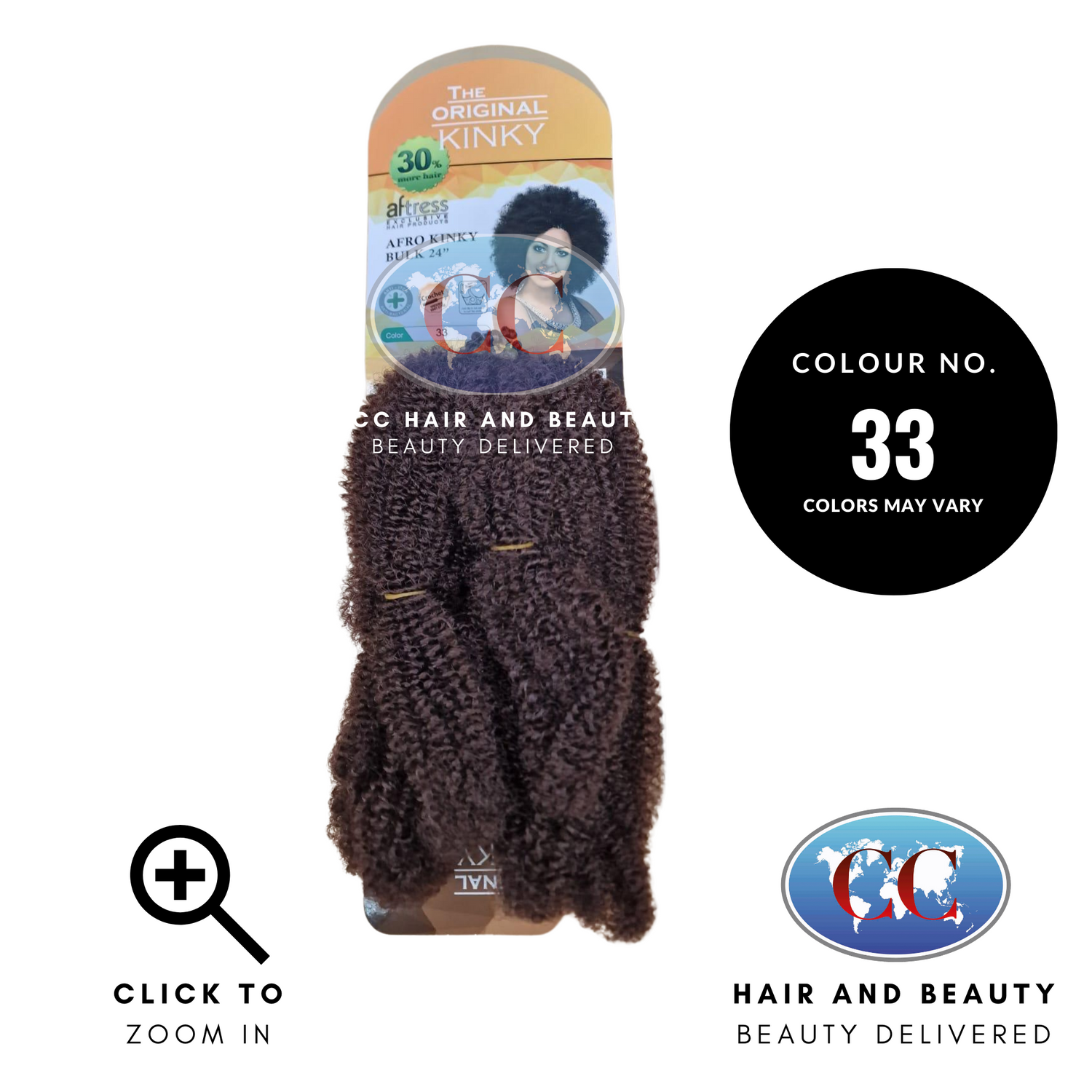 Aftress Afro Kinky Bulk 24"-Colour 33