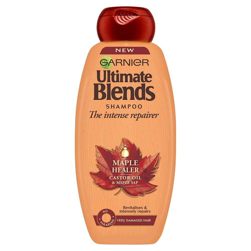 Garnier Ultimate Blends Maple and Castor Oil Shampoo 360ml