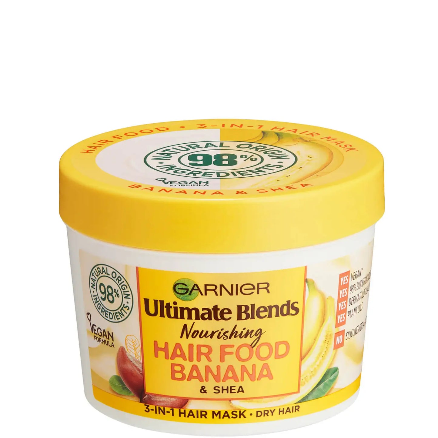 Garnier Ultimate Blends Hair Food Banana 3-in-1 Dry Hair Mask Treatment - 390ml - view 2