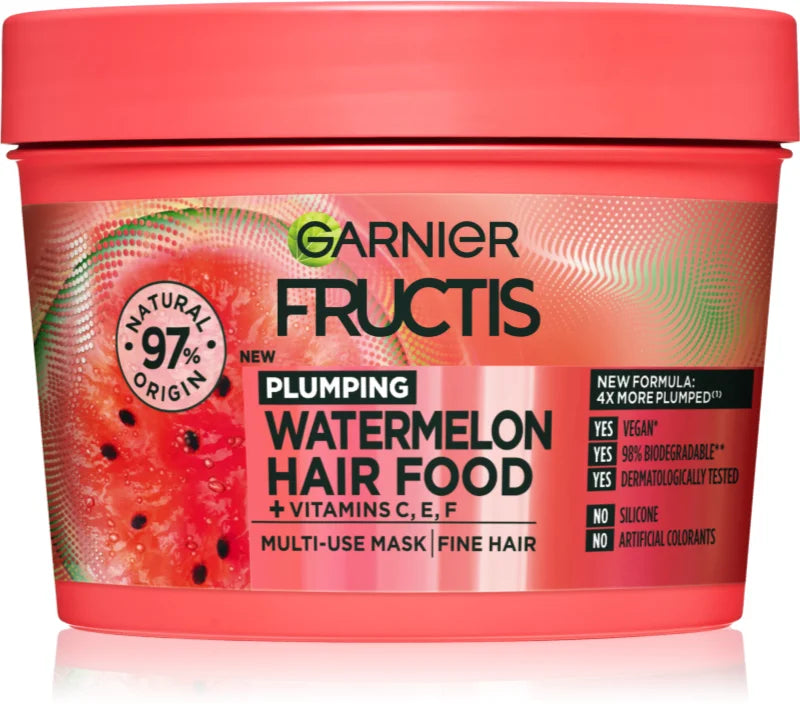 Garnier Ultimate Blends Plumping Hair Food Watermelon 3-in-1 Mask Treatment - 390ml