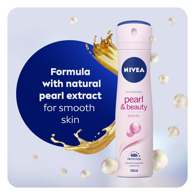 Nivea NIVEA Anti-Perspirant Deodorant Spray Pearl & Beauty 150ml | CC Hair & Beauty Leeds