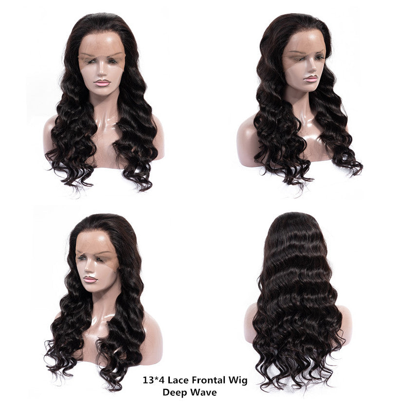 Dressmaker Brazilian Swiss 13x4 Lace Frontel Wig - Deep Wave&nbsp;