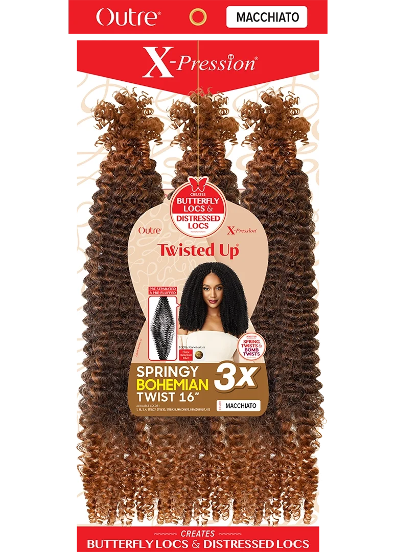 Outre Crochet Braids X-Pression Twisted Up 3X Springy Bohemian Twist 16" & 24" - view 4