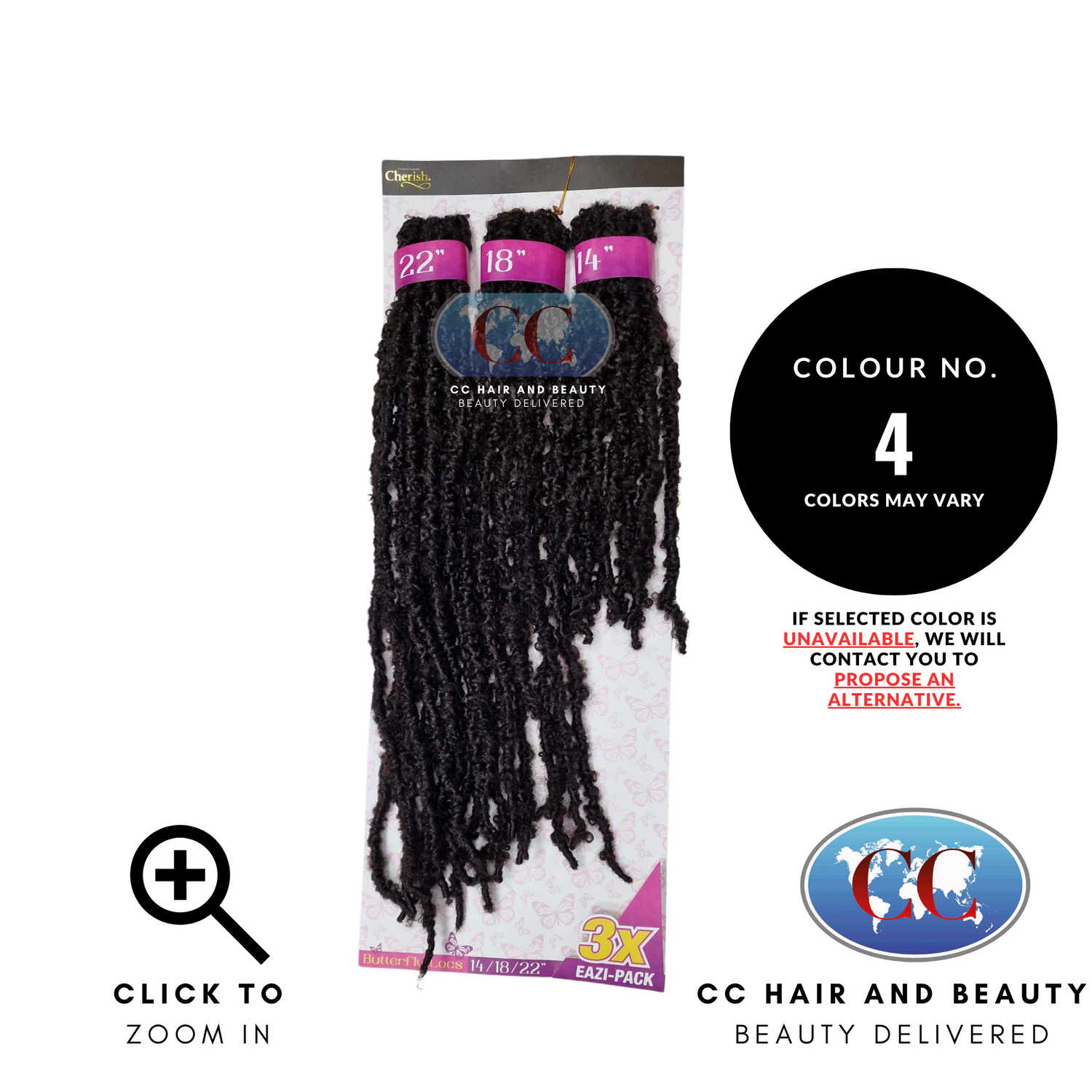 Cherish Butterfly Locs 3X Eazi Pack 14''/18''/22'' | CC Hair & Beauty UK