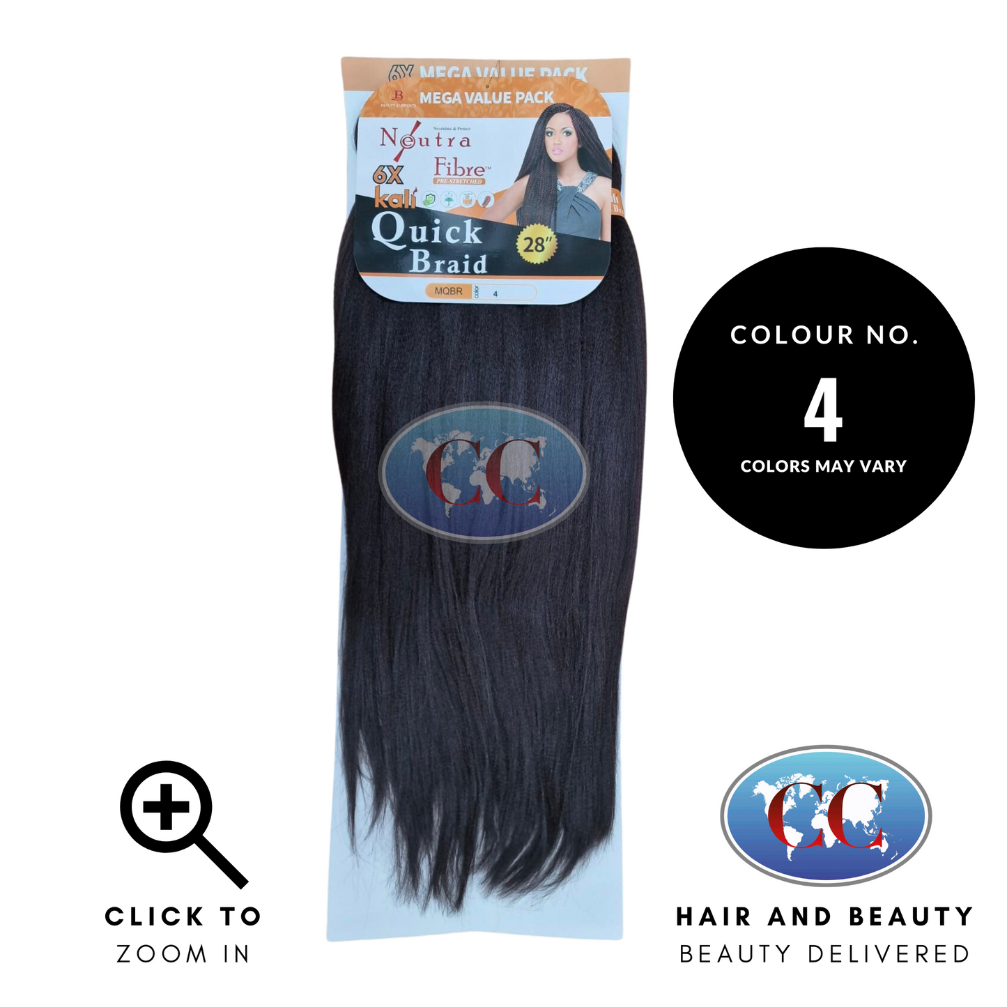 Kali Quick Braid Pre Strected Value Pack - 6 x 28” | CC Hair & Beauty UK