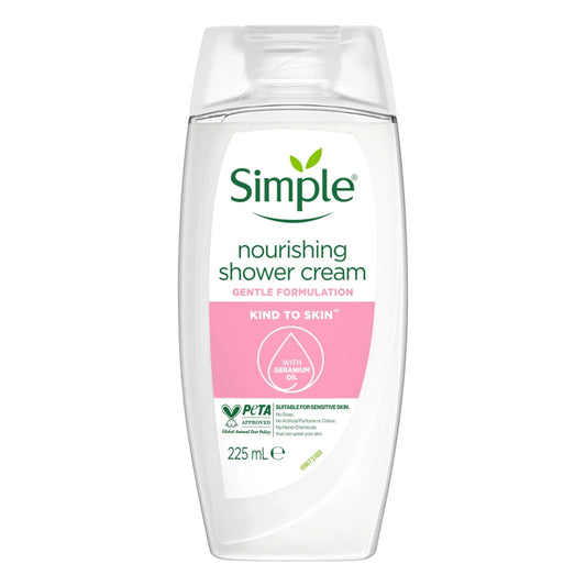 Simple Kind to Skin Shower Cream Nourishing 225 ml - available online | CC Hair & Beauty UK