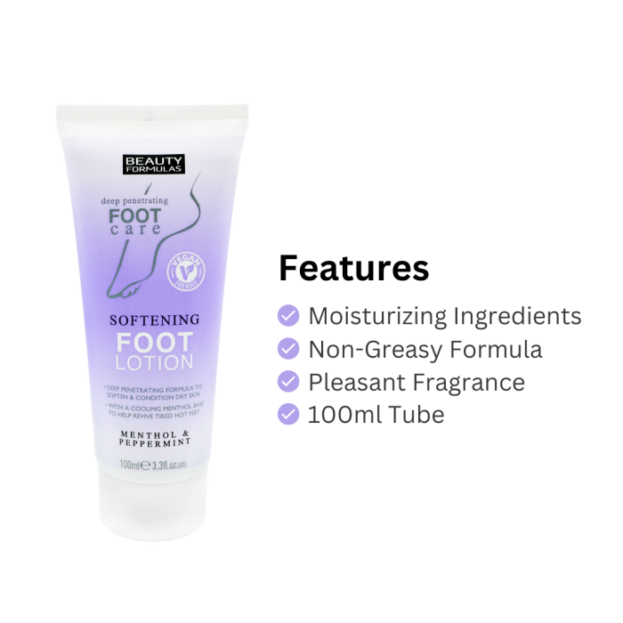 Beauty Formula Beauty Formulas Softening Foot Lotion 100ml | CC Hair & Beauty Leeds