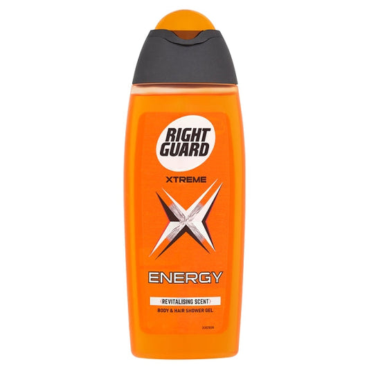 Right Guard Xtreme Body And Hair Shower Gel Energy 250Ml | Shop at CC Hair & Beauty UK