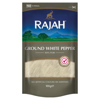 Rajah Ground White Pepper Tube 100g