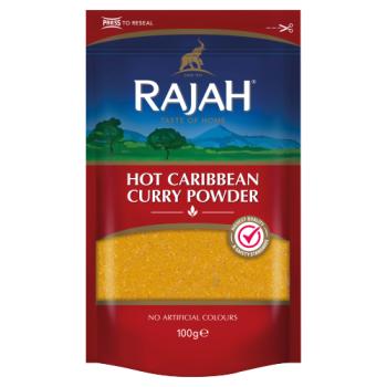 Rajah Hot Caribbean Style Curry Powder 100G
