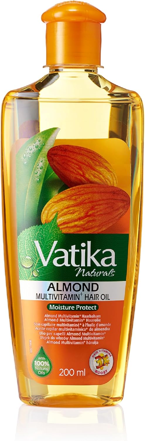 Dabur Vatika Naturals Almond Enriched Hair Oil - 200Ml | Shop at CC Hair & Beauty UK