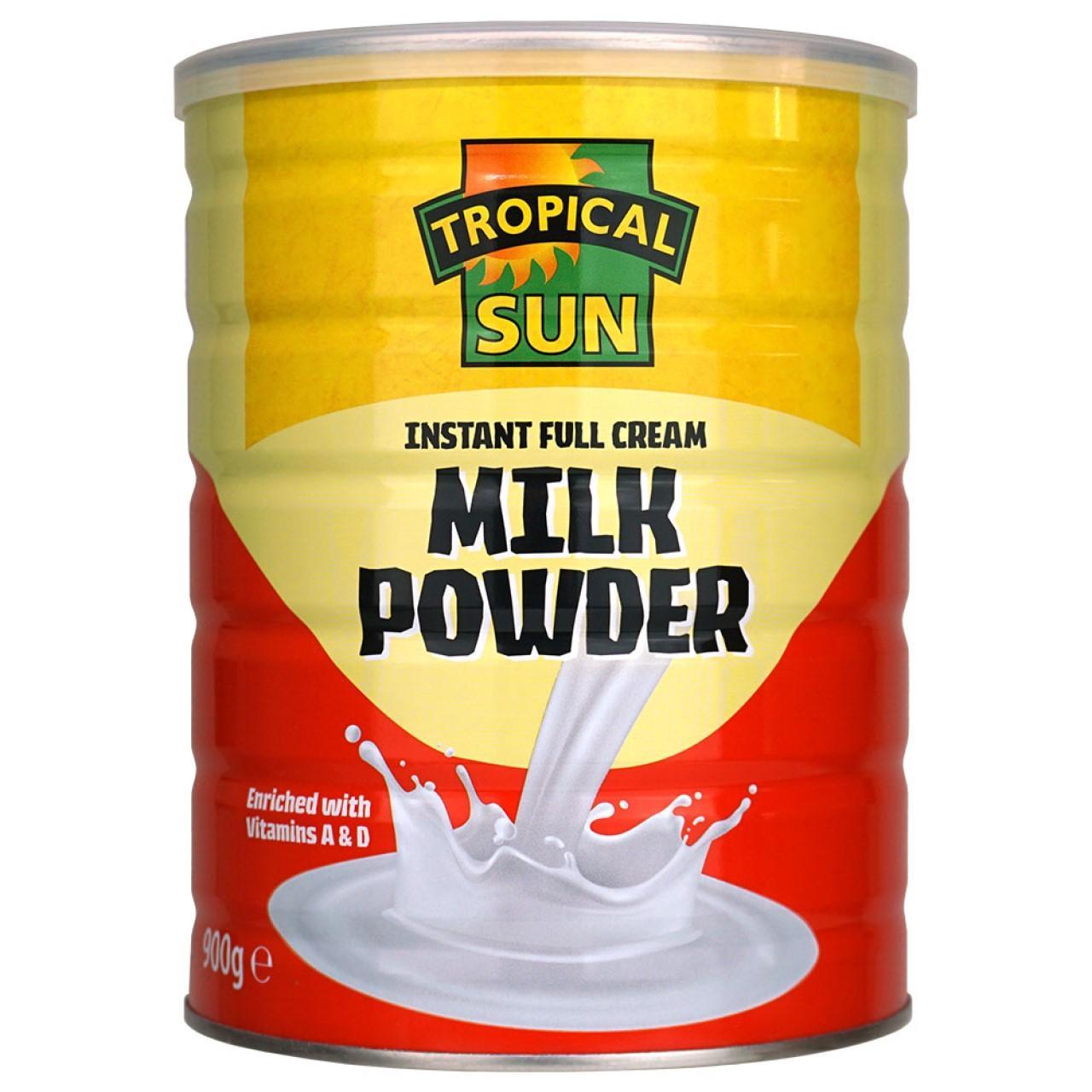 TROPICAL SUN INSTANT FULL CREAM MILK POWDER  900G