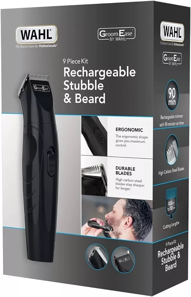 Groomease By Wahl Rechargeable Stubble And Beard Trimmer - available online | CC Hair & Beauty UK
