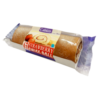 Cabico Strawberry & Cream Swiss Roll 300g