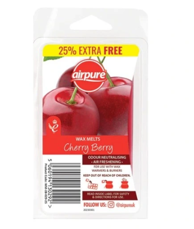Airpure wosk zapachowy do kominka Cherry Berry 86g