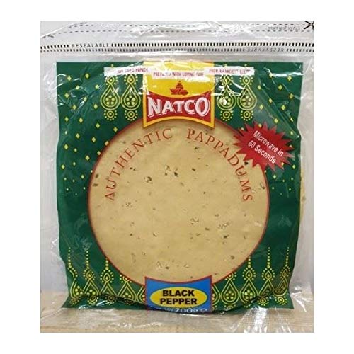 Natco Green Chilli Pappadums 200g
