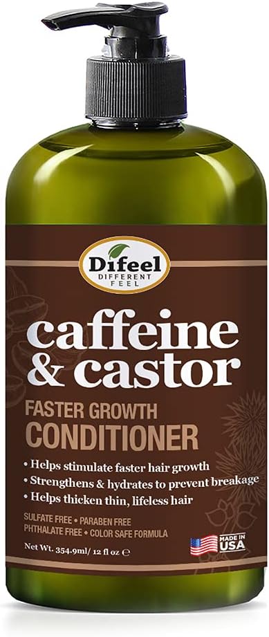 Difeel Caffeine & Castor Faster Growth Conditioner 355ml