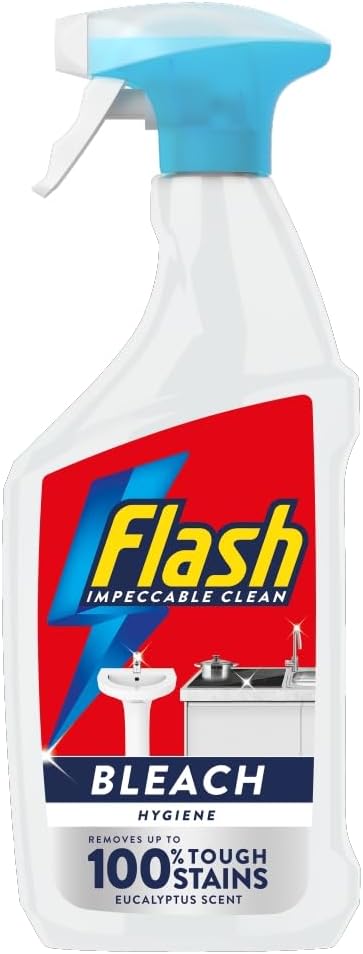 Flash Bleach Cleaning Spray with Eucalyptus Scent, 800ml