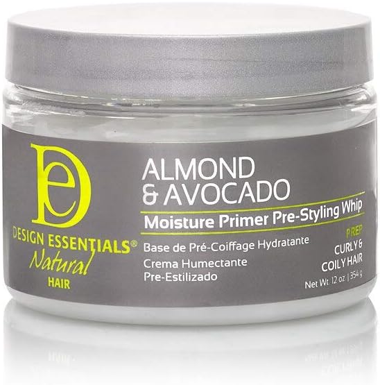 Design Essentials Natural Almond & Avocado Moisture Primer Pre - Styling Whip, 12oz - available online | CC Hair & Beauty UK