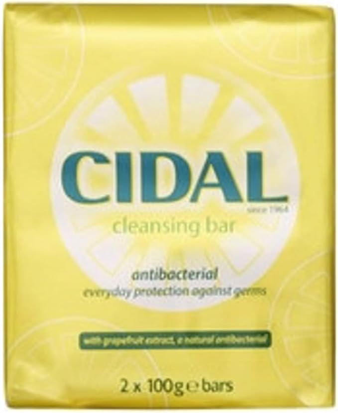 CIDAL Antibacterial Soap with Grapefruit Extract - 2 x 100g Bars - product detail | CC Hair & Beauty