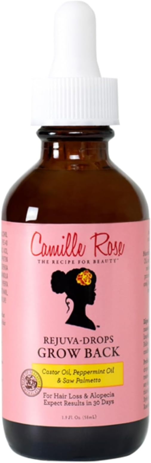 Camille Rose Rejuva Grow Back Drops, with Castor Oil, Peppermint 58ml | CC Hair & Beauty UK