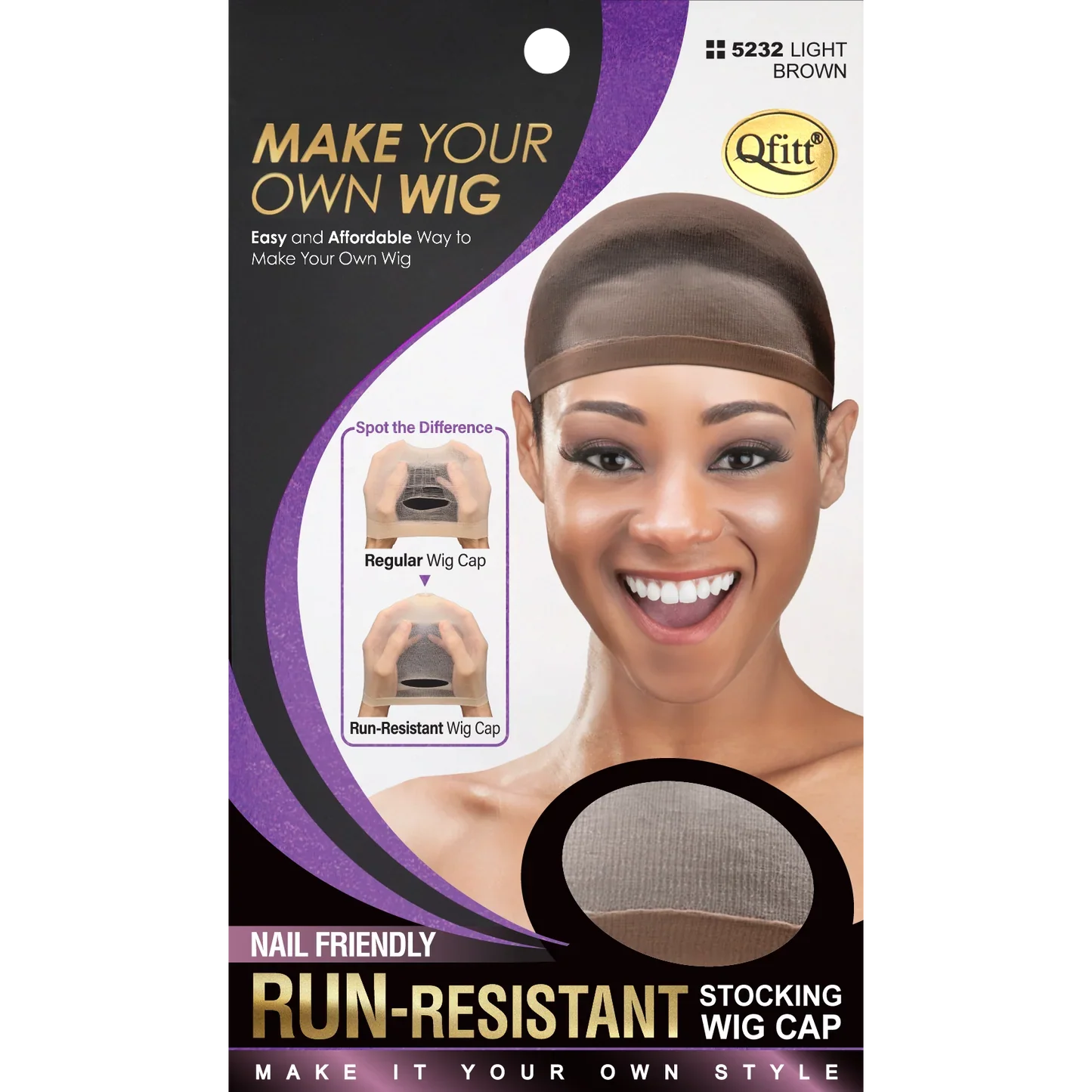 Qfitt: Run-Resistant Stocking Wig Cap - view 3