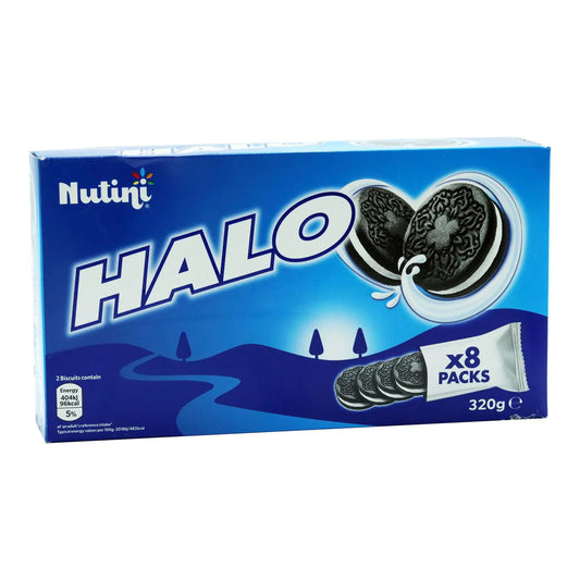 Nutini Halo Cream Biscuit Pack of 8 320g