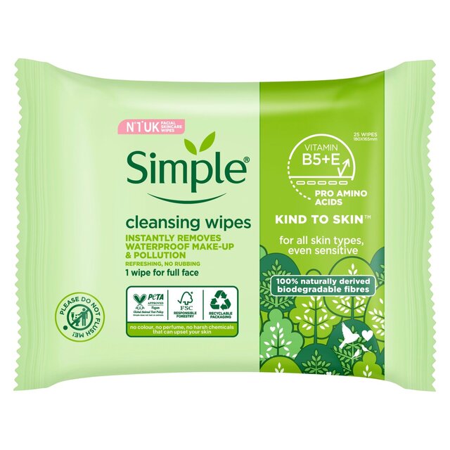 Simple Simple Kind to Skin Cleansing Wipes | CC Hair & Beauty Leeds