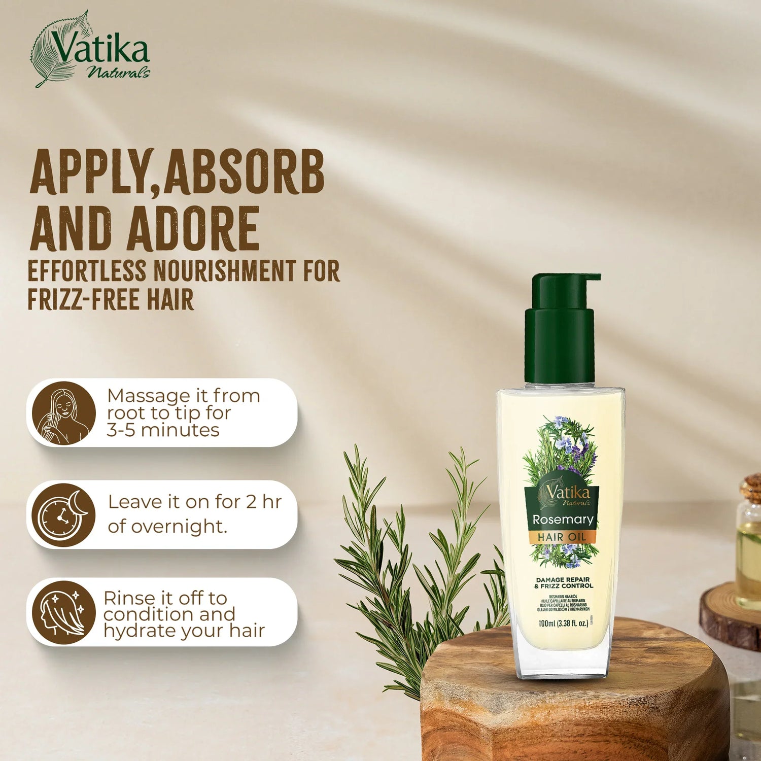 Vatika Natural Rosemary Hair Oil- 100 ML | CC Hair & Beauty UK