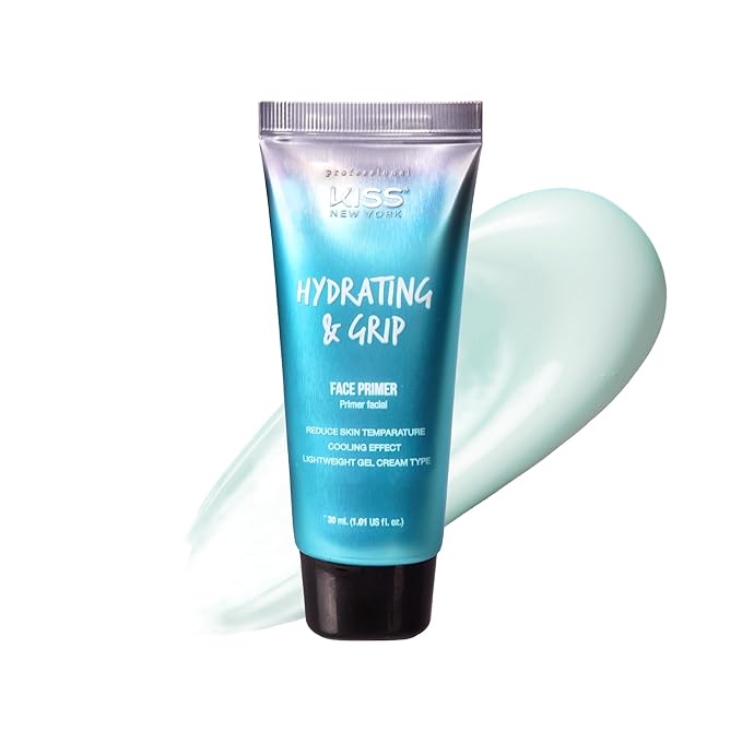 KISS NEW YORK Professional Face Primer Cooling ,Blurring & Hydrating Grip 30ml | CC Hair & Beauty UK