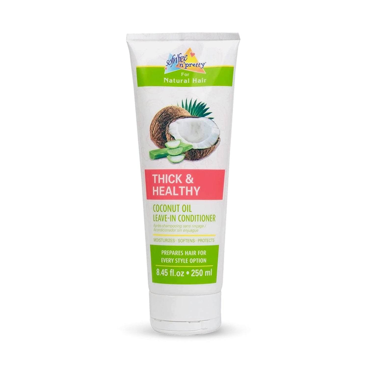 Sofn'Free n'Pretty Thick & Healthy Coconut Oil Conditioning Cream - 8.45oz
