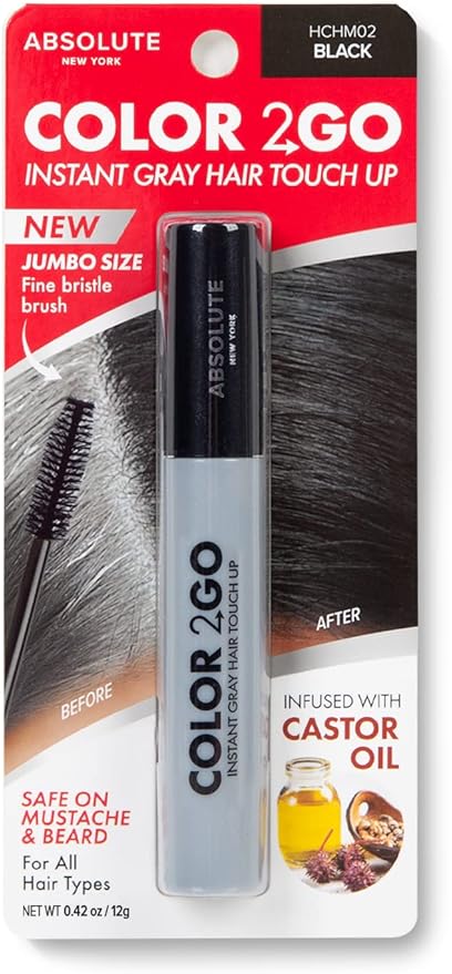 Absolute New York Color 2 Go Hair Mascara 0.42OZ - available online | CC Hair & Beauty UK