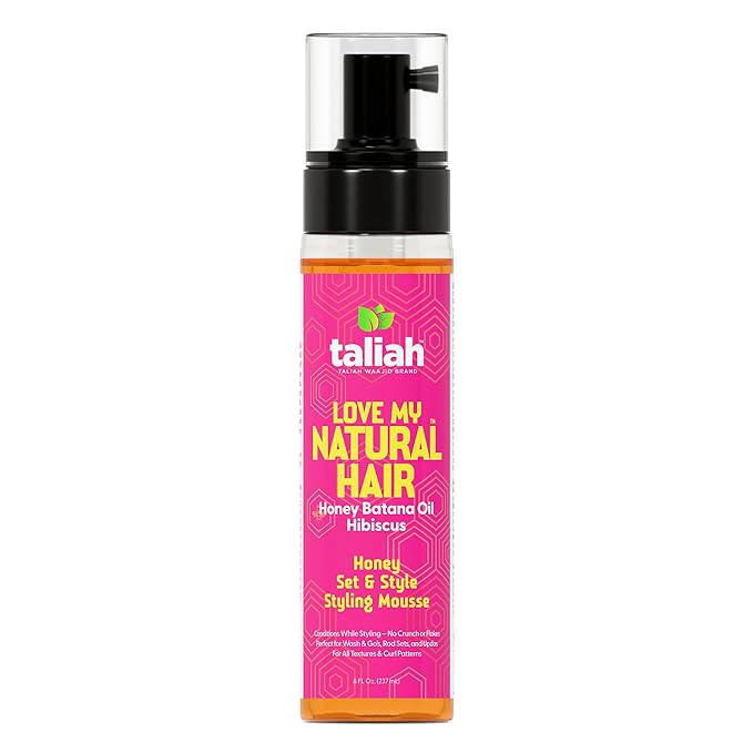 Taliah Waajid Love My Natural Hair Honey Set & Style Styling Mousse 8oz - product detail | CC Hair & Beauty