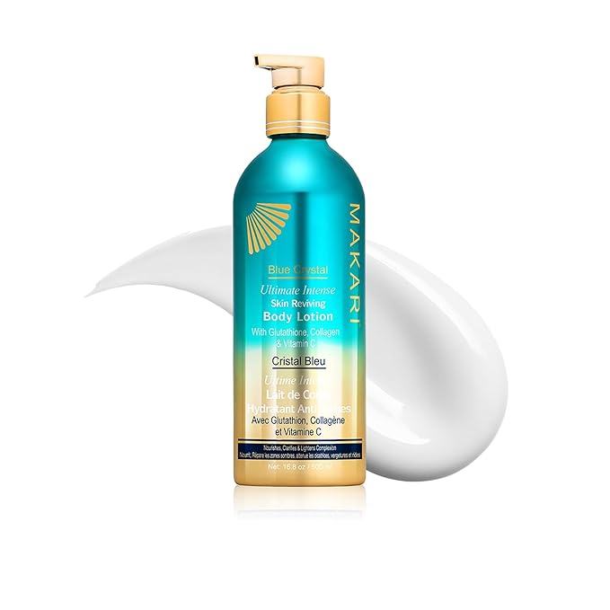 Makari Ultimate Intense Blue Crystal Skin Reviving Body Lotion 16.8oz
