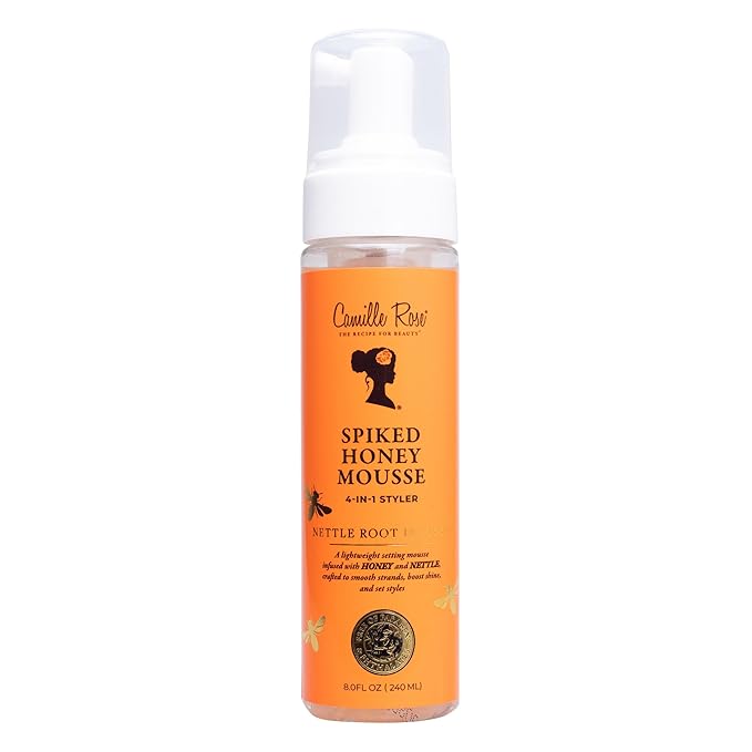 Camille Rose Spiked Honey Mousse, 4-in-1 Hair Styler 8oz | CC Hair & Beauty UK