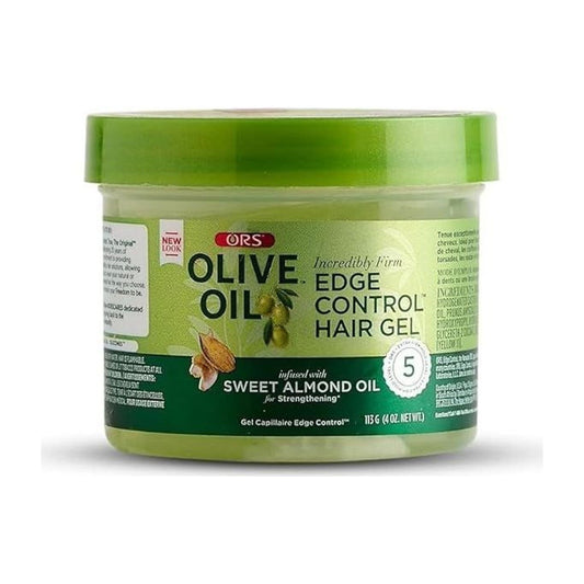ORS Olive Oil Edge Control Hair Gel Infused with sweet Almond Oil 4oz