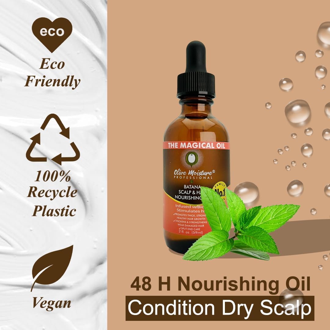 Olive Moisture Olive Moisture Professional Batana Scalp and Hair Nourishing Oil 2OZ | CC Hair & Beauty Leeds