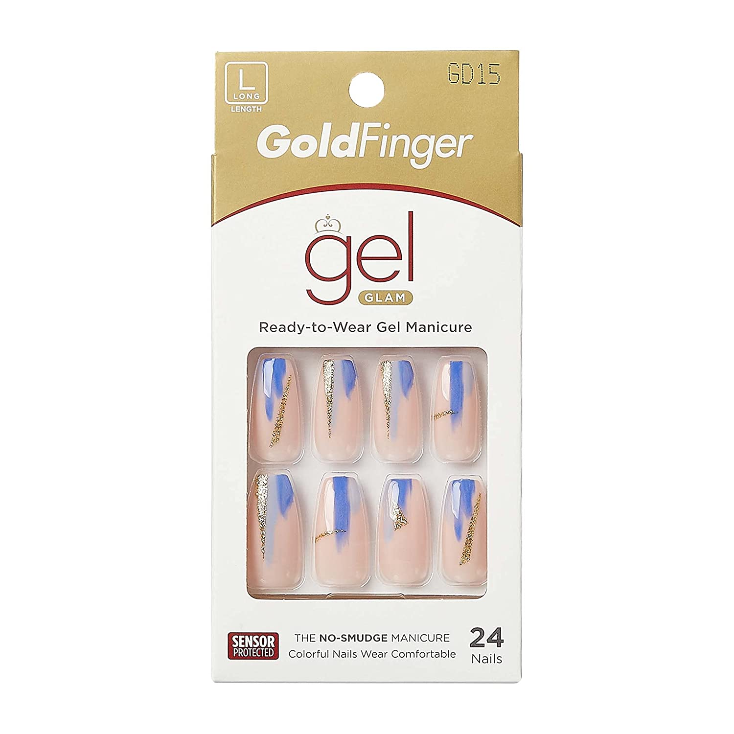 Kiss Nails KISS GoldFinger Gel Glam Manicure Nails GD15 | CC Hair & Beauty Leeds