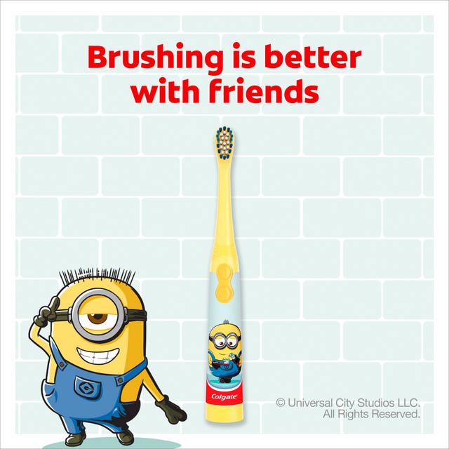 Colgate Colgate Kids Battery Toothbrush Extra Soft Minions 3+ Years | CC Hair & Beauty Leeds