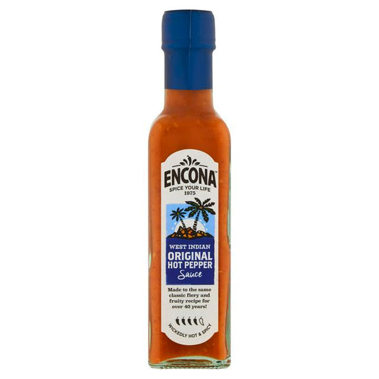 Encona West Indian Original Hot Pepper Sauce Hot 220g