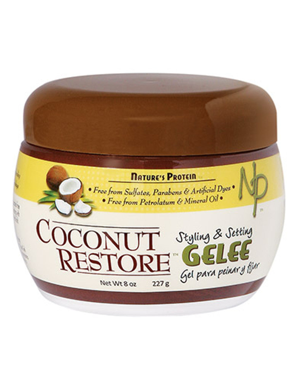 Nature's Protein Coconut Restore Styling & Setting Gelee 8oz | Shop at CC Hair & Beauty UK