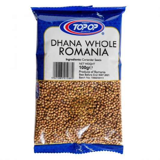 Top Op Dhana Whole Romania (Coriander Whole) 100g