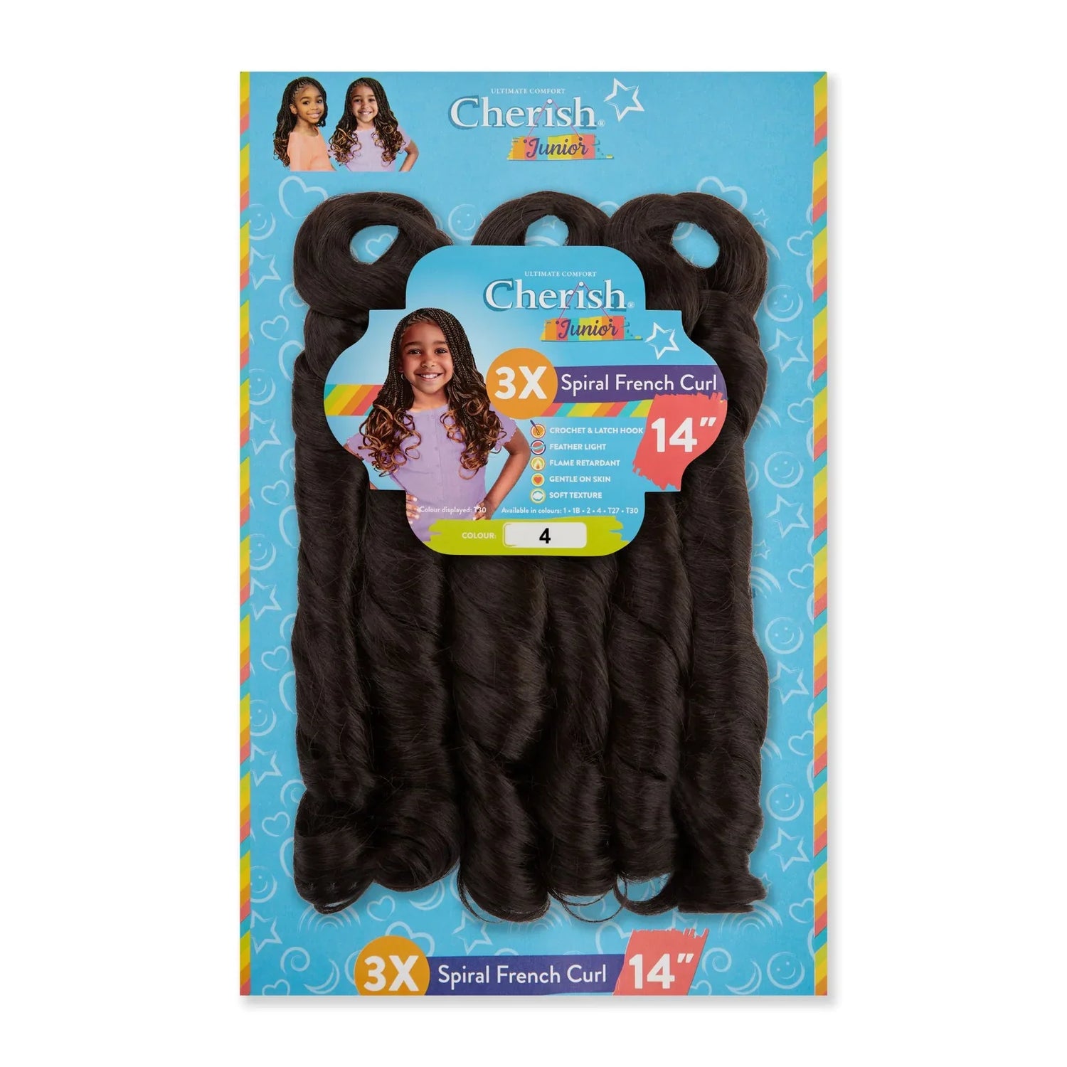Cherish Junior Kids 3x Spirel French Curl 14" - view 4