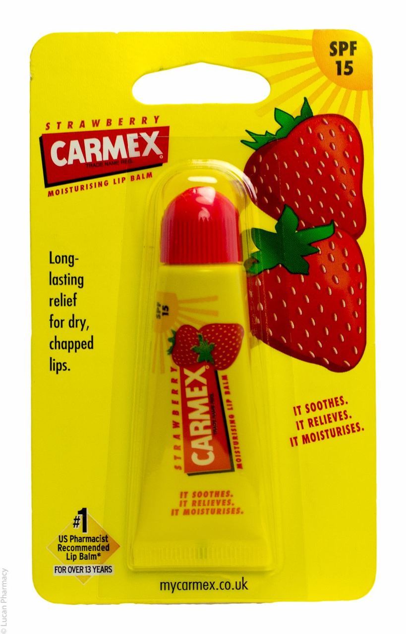 Carmex Strawberry Lip Balm Tube - 10g | Shop at CC Hair & Beauty UK