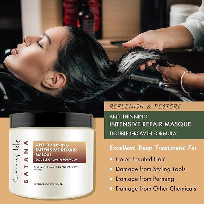 Sunny Isle Batana Anti-Thinning Intensive Repair Masque 16oz | CC Hair & Beauty UK