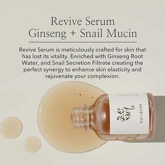 Beauty of Joseon Line Revive Serum Ginseng + Snail Mucin 30ml | CC Hair & Beauty UK