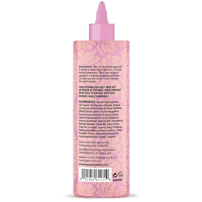 Hair Chemist Rose & Honey Hair Oil 8oz - view 2